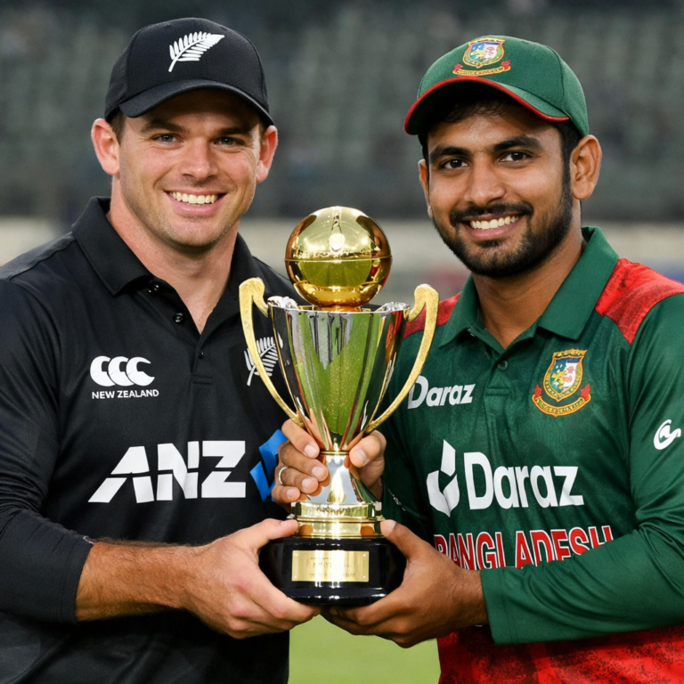 বাংলাদেশ বনাম নিউজিল্যান্ড সিরিজের প্রতীকী দৃশ্য